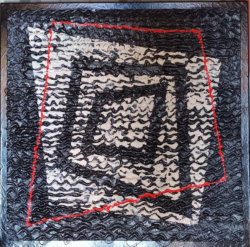 Le labyrinte de la lumière est une toile étonnante de 80x80 présentée à BAILLARGUES près de MONTPELLIER.