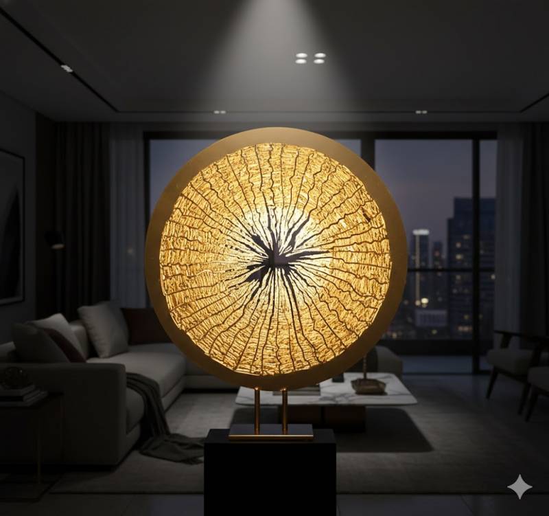 Sculpture OR et ARGENT pour offrir dans un moment important . Sera exposée à STRASBOURG dans un salon de décoration