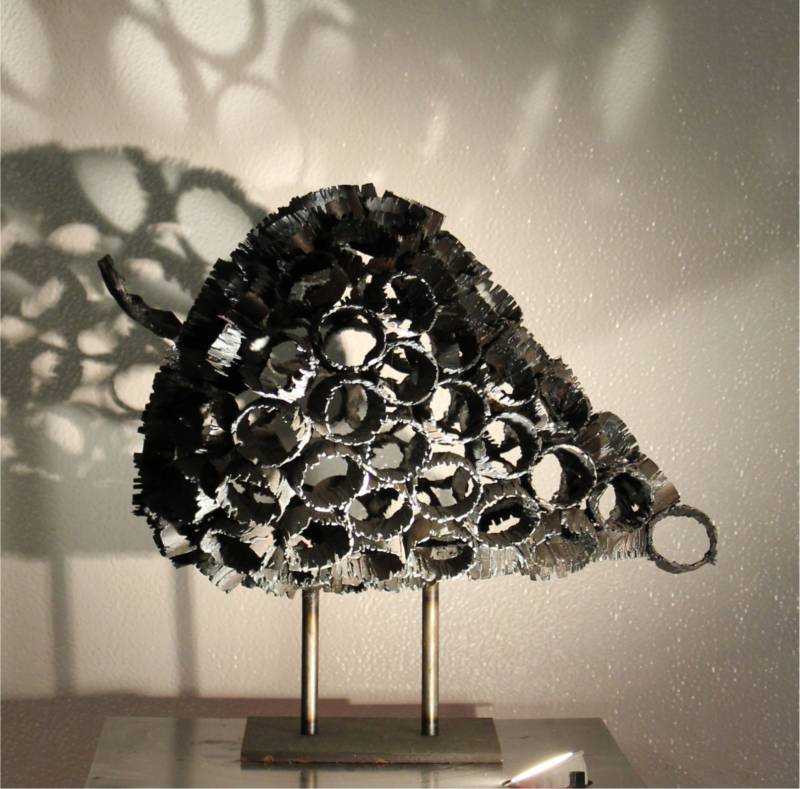 LE FRUIT Sculptures métal design contemporaines, pièces uniques décorative. Salon mariage de LYON, rhone alpes