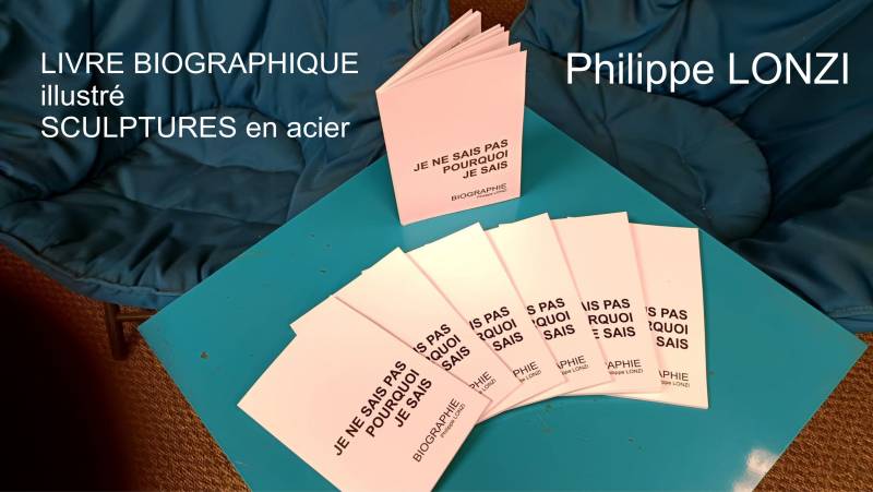 Découvrez le livre biographique illustré du sculpteur Philippe Lonzi à Castillon-du-Gard