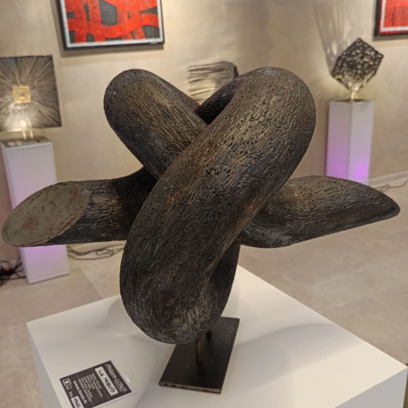 Le NOEUD. oeuvre Sculpture originale decorative design et contemporaine pour offrir en cadeau créée pour LUON en RHONE ALPES